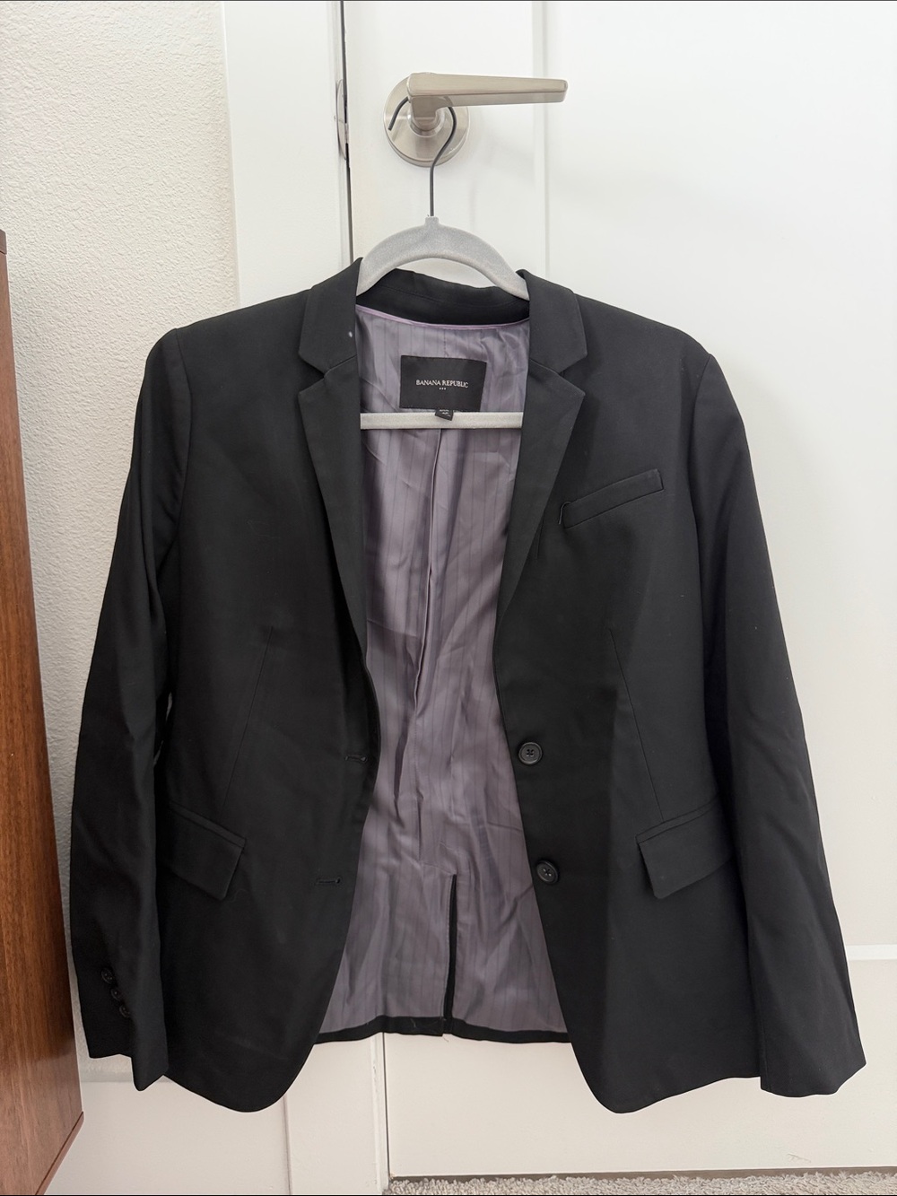 Banana Republic Black Women’s Blazer with Light Gray Lining